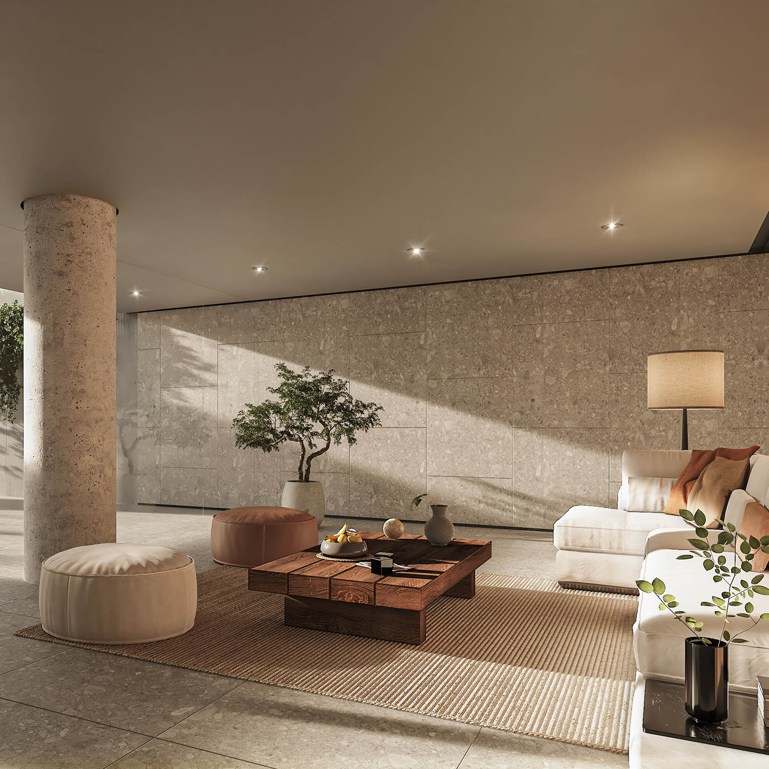 Terrazas de polo Hall